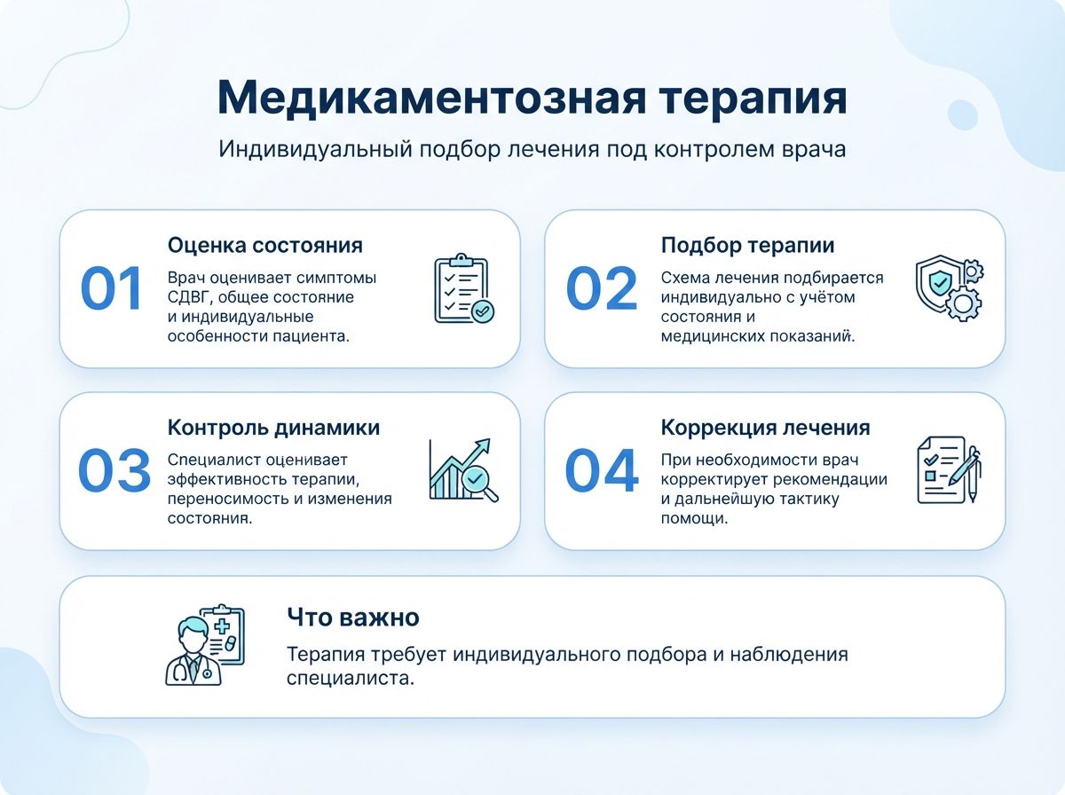 Лечение СДВГ в Буе у детей и взрослыхинфографика
