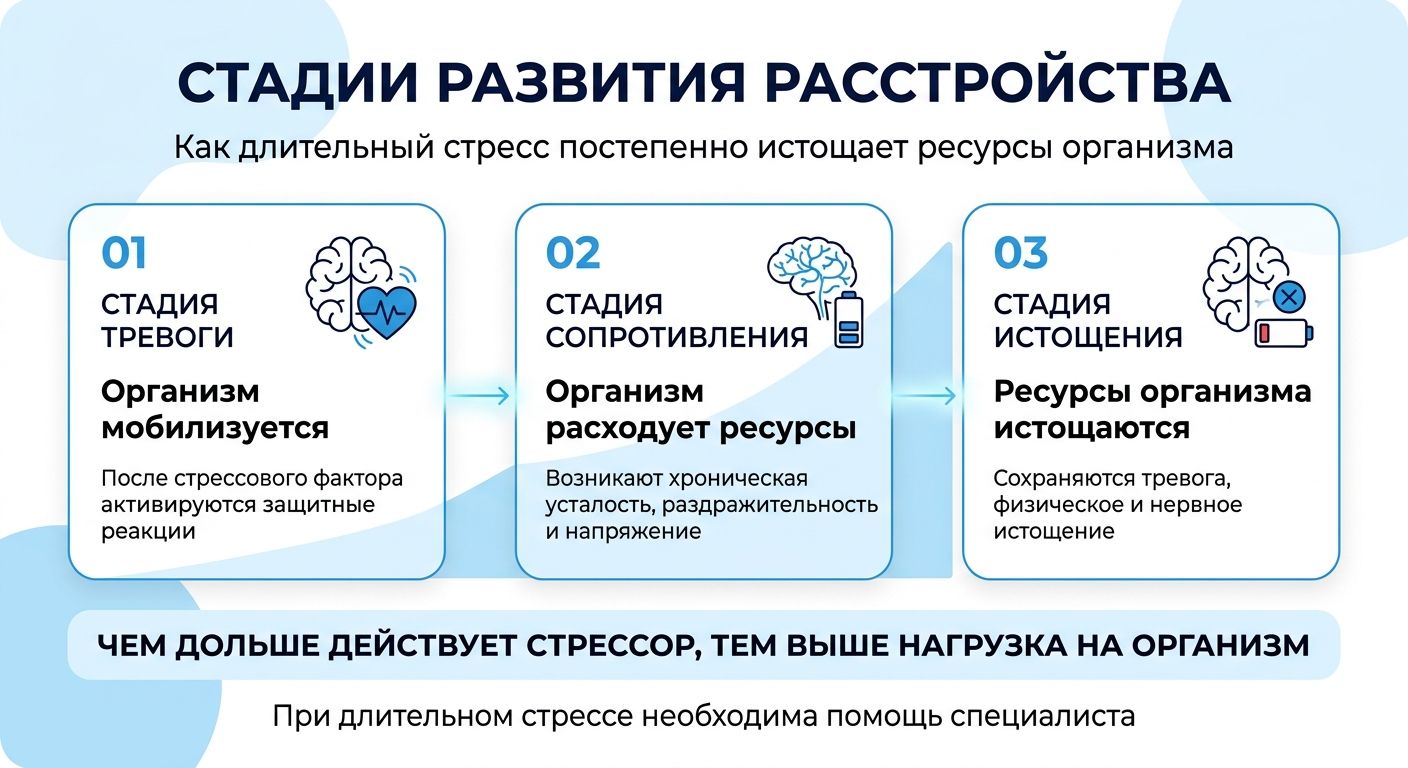 Лечение стресса в Буе инфографика